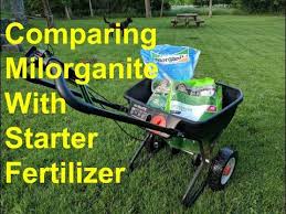 For standard lawn feeding, the milorganite is definitely the better choice. Comparison Milorganite And Starter Fertilizer Youtube