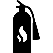 This icon is also a symbol for fire protection, fire extinguisher and fire hose. Free Icon Fire Extinguisher