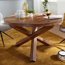Ausdrucksstarker esstisch aus mangoholz mit antikem look mit diesem eleganten esstisch aus robustem indischen mangoholz schaffen sie die ideale grundlage für das gemeinsame genießen und gemütliche beisammensein. Wohnling Design Esszimmertisch Boha Rund O 120 Cm X 75 Cm Sheesham Massiv Holz Landhaus