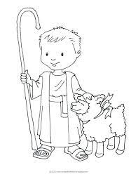 Good Shepherd Coloring Pages Free The Coloriage Gratuit Travaux Manuels Catechisme Coloriage