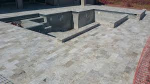 The advent of kool deck stamp release introduces new worlds of possibility making kool deck look like popular slate, stone or traverine patterns. Pool Decks Encompass Brick Pavers