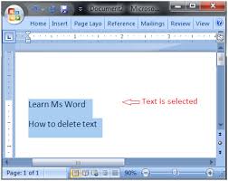 Open the word document and go to the page you want to delete. To Delete Text In Ms Word Javatpoint