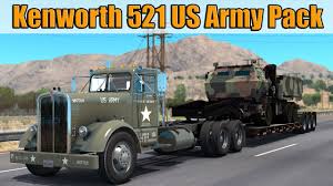 Kenworth k100 86 inch aerodyne transkit (donor kit is amt kenworth papa truck or amt kenworth aerodyne cabover) auslowe model accessories 1:25 kw12. Ats Mods Kenworth 521 Us Army Pack By Driverstein