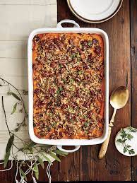 The veggie casserole has mixed vegetables coated in a creamy sauce, topped with melted cheese and crunchy french fried onions! The Best 9x13 Casseroles To Serve For Christmas Sweet Potato Recipes Casserole Sweet Potato Casserole Thanksgiving Recipes