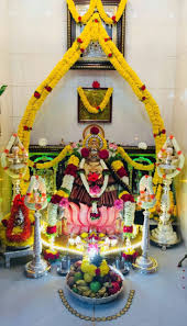 Actually lakshmi puja is a puja of five deities: Today Deepavali Lakshmi Pooja Goddess Decor Pooja Room Design Diy Diwali Decorations