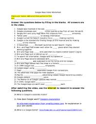 Google Boys Video Worksheet Doc Template Pdffiller
