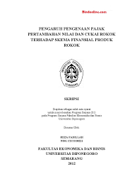 Skripsi bahasa inggris, ekonomi, akuntansi, administrasi negara dll. 30 Judul Skripsi Akuntansi Keuangan Dan Perpajakan