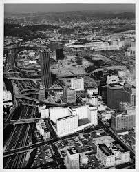 Aerial Looking North Over Bunker Hill 1968 Los Angeles History California History Los Angeles Area