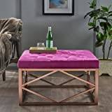 The posh ottoman is perfect to round out your posh glider's comfort and look. Christopher Knight Home Talia Modern Glam Tufted Velvet Ottoman With Steel Frame Fuchsia Rose Gold Buy Online In Andorra At Andorra Desertcart Com Productid 122611593