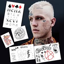 How to make a tattoo at home for kids. Amazon Com Fashion Tats Lil Peep Temporary Tattoos Includes Face Neck Hands Realistic Skin Safe Made In The Usa Removable Beauty Personal Care
