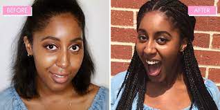 Or spray on hair before braiding hair as it would be convenient then. Box Braids Edges Left Out Novocom Top