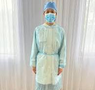Bata quirúrgica no tejida impermeable para hospital con ...