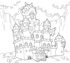 Do you want to print a beautiful castle to color? Bowser S Castle Coloring Page Novocom Top
