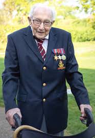 Thomas moore captivated british public by walking 100 laps around his garden and raising some 33 million london (ap) — in the end, sir tom didn't need to rise. One Hundred Steps The Story Of Captain Sir Tom Moore Primary Times