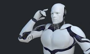 What will it look like in ten years? White Robot Technology That Is Pointing Its Head Technology In The Future On Black Blackground Stock Illustration Illustration Of Control 1950s 143742851