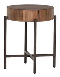 They are a great height for those that entertain often and want a less formal area to congregate. Fargo Round Reclaimed Wood End Table Natural Brown Decorist