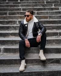 We did not find results for: Black Shearling Jacket With White Turtleneck Outfits For Men 10 Ideas Outfits Lookastic