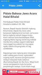 10 contoh pembukaan pidato bahasa inggris beserta penutup. Panduan Pidato Bahasa Jawa Latest Version For Android Download Apk