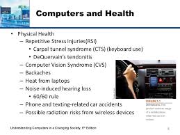Exposure to health effects resulting from computer use. Learning Objectives 1 Understand The Potential Risks To Physical Health Resulting From The Use Of Computers 2 Describe Some Possible Emotional Health Ppt Download