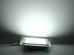 6 Inch Square Led Recessed Light Panel With Decorative Edge Lit Glass