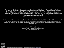 The machine rotates around you during therapy. The Use Of Radiation Therapy For The Treatment Of Malignant Pleural Mesothelioma Expert Opinion From The National Cancer Institute Thoracic Malignancy Ppt Download