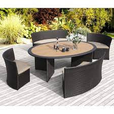 Venice 5 Piece Patio Dining Set By Sirio Outdoor Dining Furniture Luxury Outdoor Furniture Patio Dining