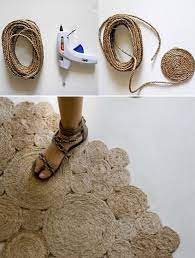 Corda O Sisal Fai Da Te 30 Idee Su Come Creare Con Semplicita Dei Complementi D Arredo Rope Crafts Diy Diy Rug Boho Diy
