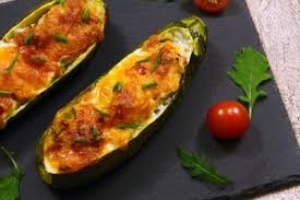 Recette Courgette Farcie Aux Lardons Supertoinette Recette Courgettes Farcies Recette Courgette Farcie Recette Avec Courgette