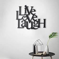 Check spelling or type a new query. Amazon Com Tubibu Live Laugh Love Metal Wall Art Metal Wall Word Sculpture Wall Decor Wall Art 15 75 X 19 25 Home Kitchen