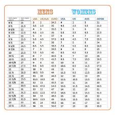 sizing guides sizing footwear