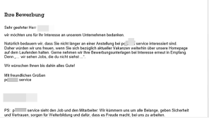 In kleinen und mittelständischen unternehmen sind meistens weniger personen in den bewerbungsprozess involviert, weshalb die entscheidungswege bei einstellungen kürzer ausfallen. Antwort Auf Bewerbung Versteh Kein Wort Wer Kann Das Mir Bitte Kurz Ubersetzten Zeitarbeit