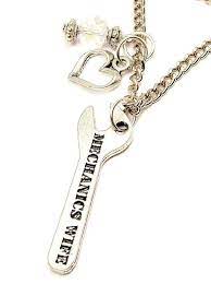 Mechanics Wife Wrench Necklace With Crystal By Corsostudio 15 99 Mechanic Wife Mechanic Boyfriend Mechanic Life