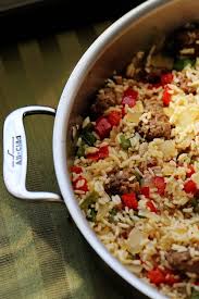 italian sausage and rice skillet five