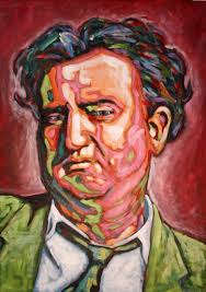 Portrait painting with Michael Gavan Duffy