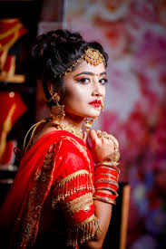 Bridal makeup application