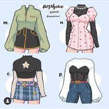 It's typical of people to wear clothes, whether they're real people or drawn on paper. Manyadraws Aesthetic Outfits Drawing Anime Clothes Drawing Clothes Fashion Design Sketches