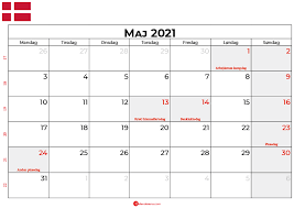Awal pergantian tahun baru biasanya selalu di iringi dengan pergantian kalender dari tahun lama ke tahun baru. Helligdage Maj 2021