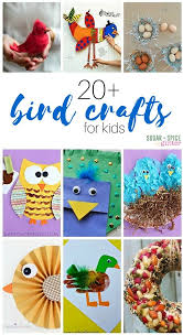 Bird Themed Activities For Preschoolers 20 Bird Arts And Crafts For Kids Sugar Spice And Glitter Kids Crafts Birds Bird Crafts Animal Crafts For Kids