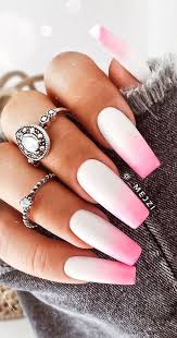 Paint your nails as a french manicure. 57 Pretty Nail Ideas The Nail Art Everyone S Loving Ombre Pink Nails