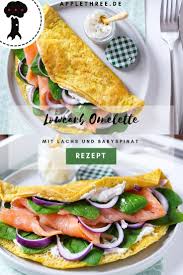 Low Carb Omelette Rezept Applethree Food Travel Life Applethree Carb Food Life In 2020 Rezepte Lachs Rezept Babyspinat Rezepte