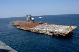 uss oriskany during scuttling