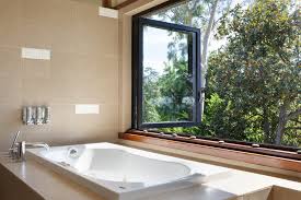 Window treatments for bathrooms need to meet three requirements: 23 Bathroom Window Ideas To Make It More Eye Catching