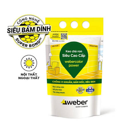 Keo chà ron siêu cao cấp Webercolor Power chính hãng, giá tốt 2026