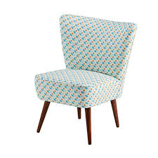 Fauteuil Scandinave En Coton Motifs Bleus Et Jaunes Sillones Muebles Amarillo