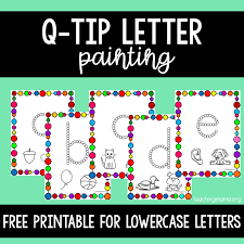 U craft (here) find lots of fun uu letter activities and printables . Q Tip Painting For Lowercase Letters Teaching Mama