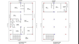 Your journey with designing your own home may. 40 X 60 East Face House Plan Map Naksha Design With Column Size And Position Youtube