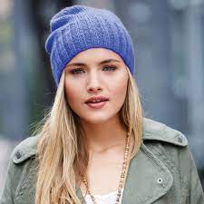 Patons Effortless Beanie Blue Wool Hat Pattern Crochet Beanie Hat Patons Classic Wool
