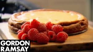 Baked Raspberry And Lemon Cheesecake Gordon Ramsay Raspberry Cheesecake Recipe Gordon Ramsay Recipe Gordon Ramsey Recipes