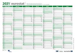 Nos calendriers sont libres de droits, peuvent être directement téléchargés et imprimés. Eurostat Calendar 2021 Xls Format Products Catalogues Eurostat