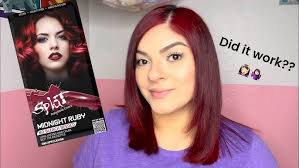 Splat Midnight Ruby (no bleach nor developer needed)